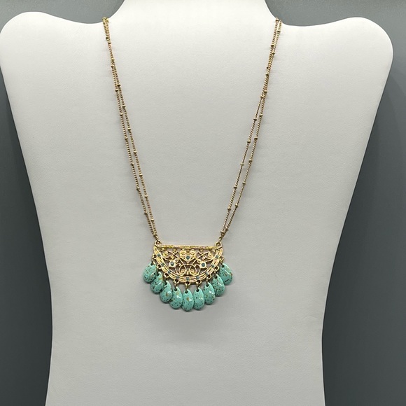 Sahara Speckled Mint Necklace - Picture 1 of 5